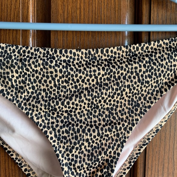 SHADE & SHORE animal print ribbed bikini bottoms - Picture 2 of 5